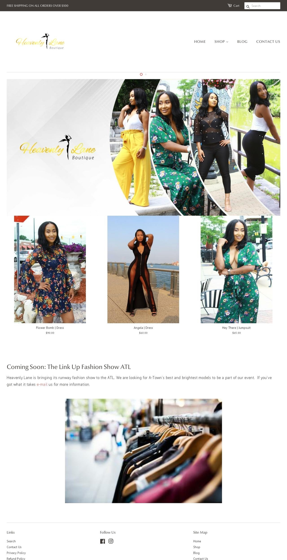 heavenly-lane.com — Shopify storefront screenshot