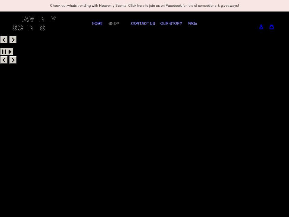 heavenly-scents.co.uk shopify website screenshot