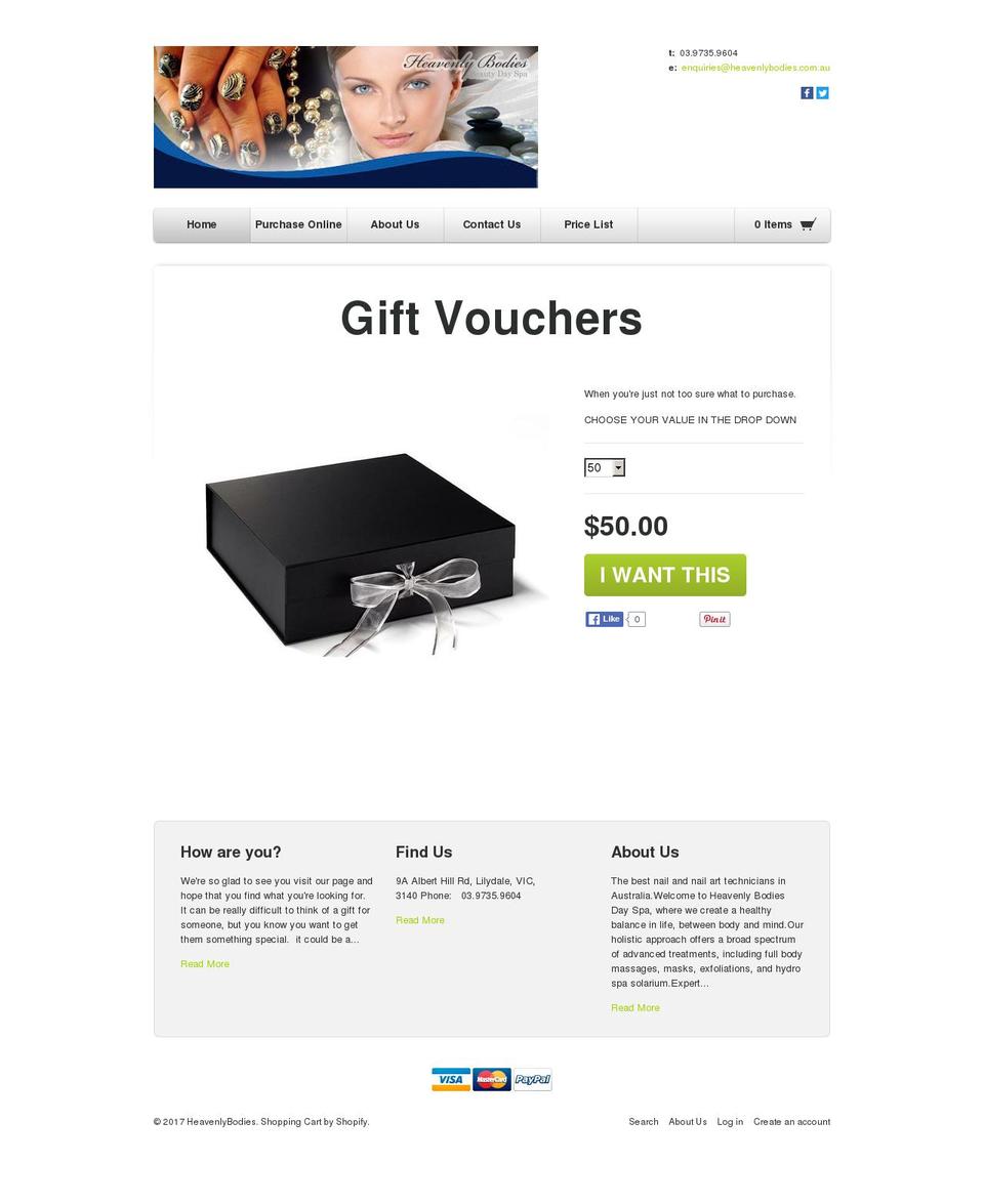 Copy of Solo Shopify theme site example heavenlybodies.com.au