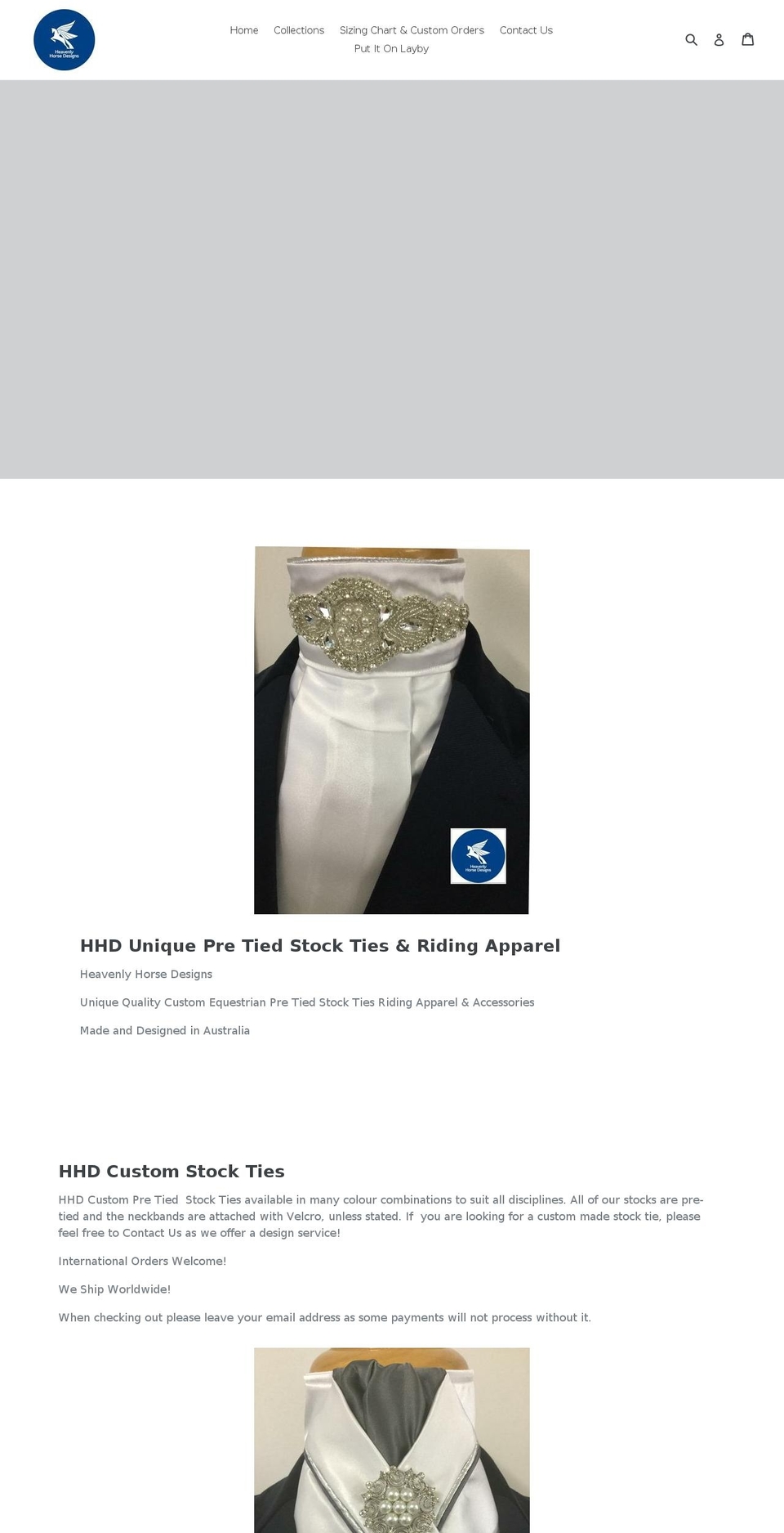heavenlyhorsedesigns.com.au shopify website screenshot