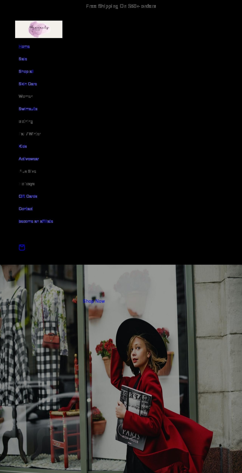 heavenlysquare.com shopify website screenshot