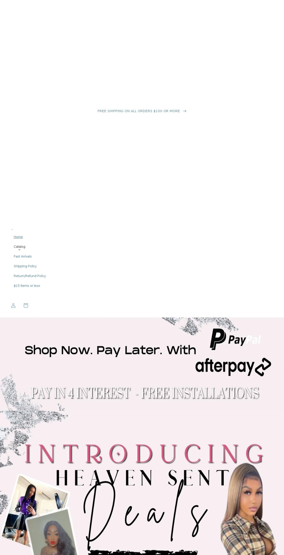 heavensentboutiqu3.com shopify website screenshot