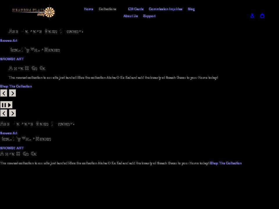 heavensflair.com shopify website screenshot