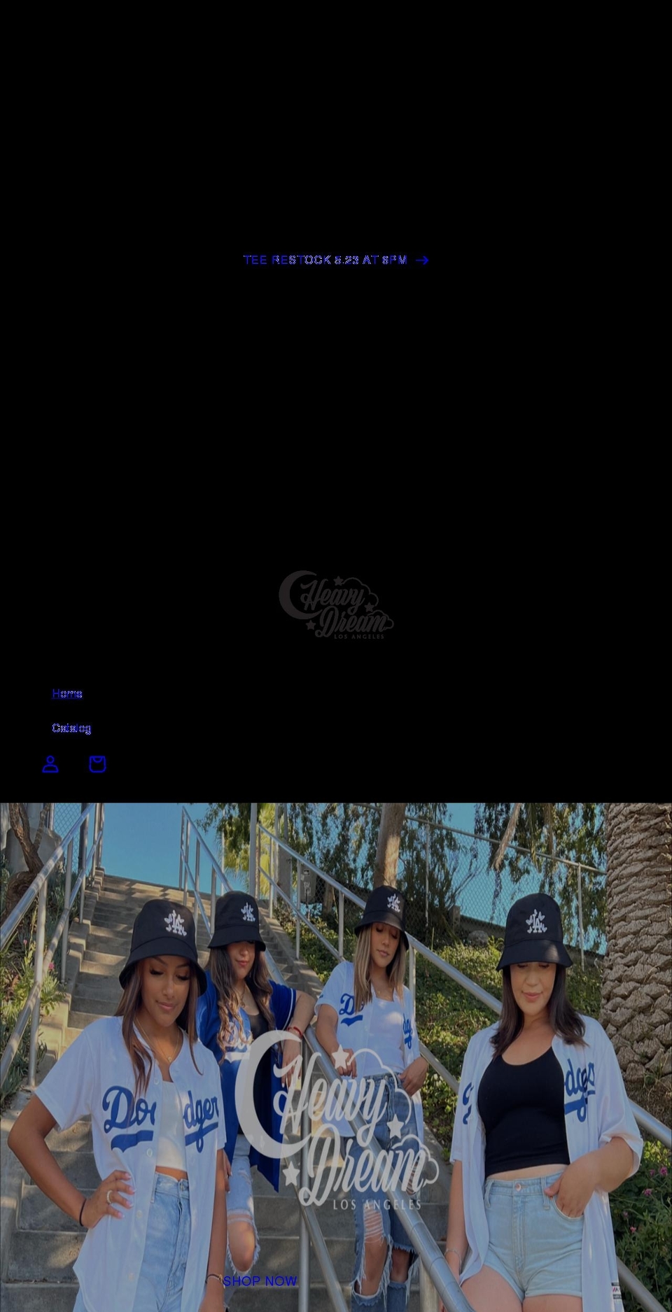 heavydreamla.com shopify website screenshot