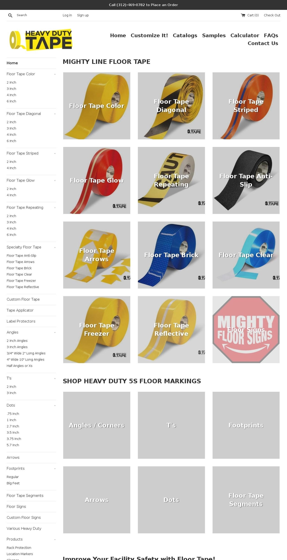 heavydutytape.com shopify website screenshot