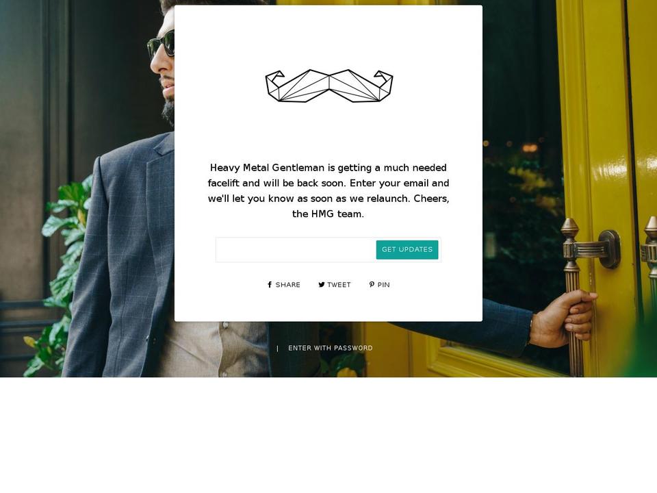 heavymetalgentleman.com shopify website screenshot