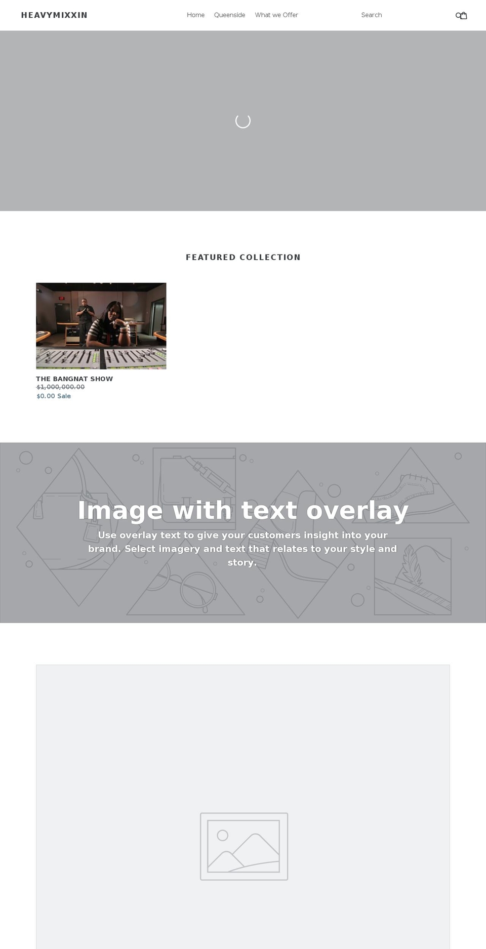 heavymixxin.com — Shopify storefront screenshot
