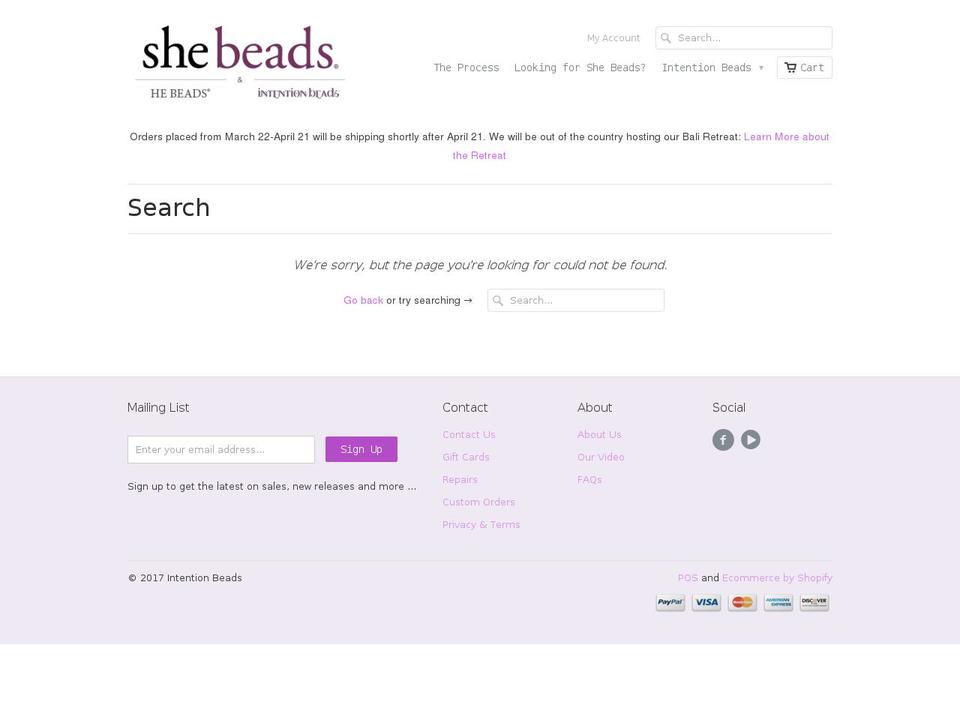 hebeads.com shopify website screenshot