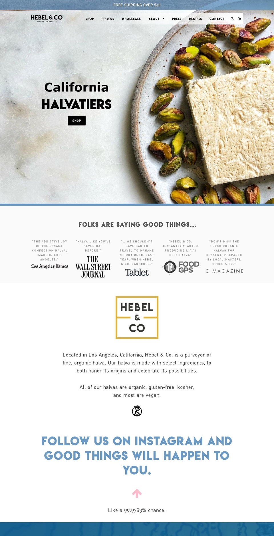 hebelco.com — Shopify storefront screenshot