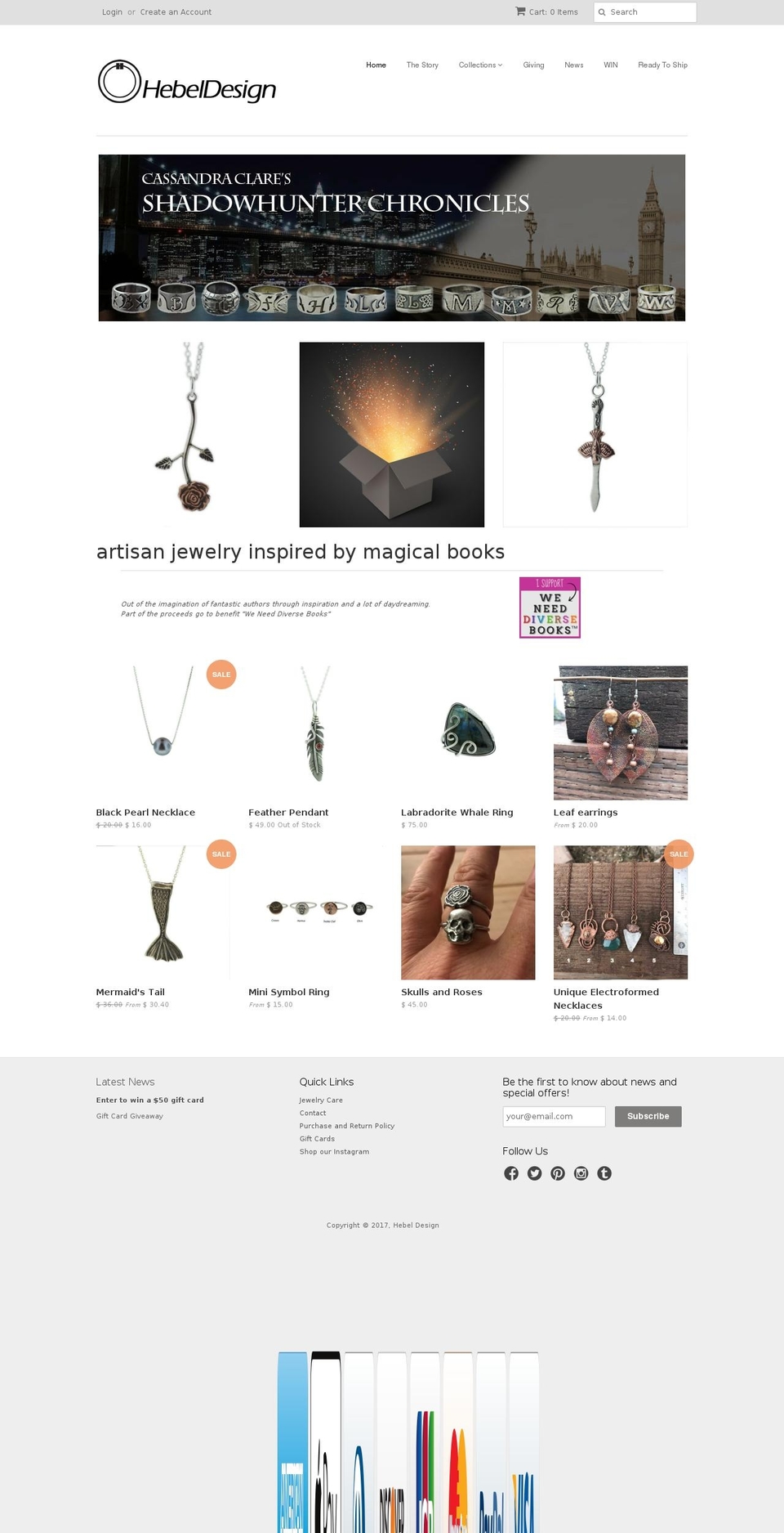 Craft Shopify theme site example hebeldesign.com