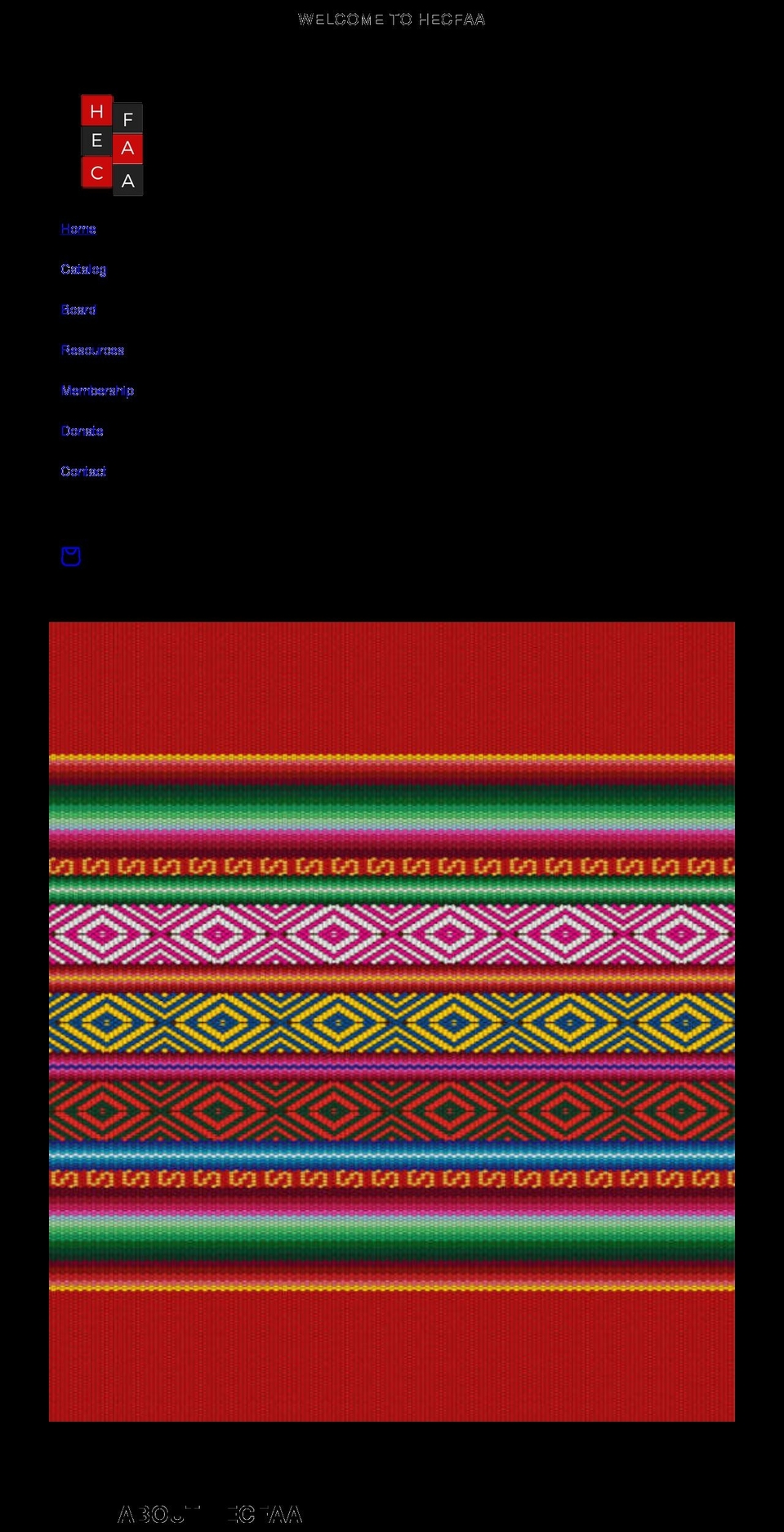 hecfaa.org shopify website screenshot