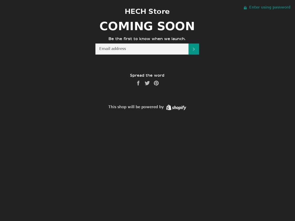 hechstore.com shopify website screenshot