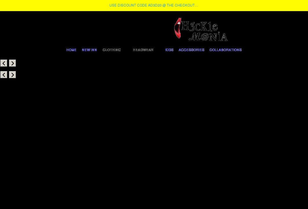 hecklemaniadesigns.com shopify website screenshot