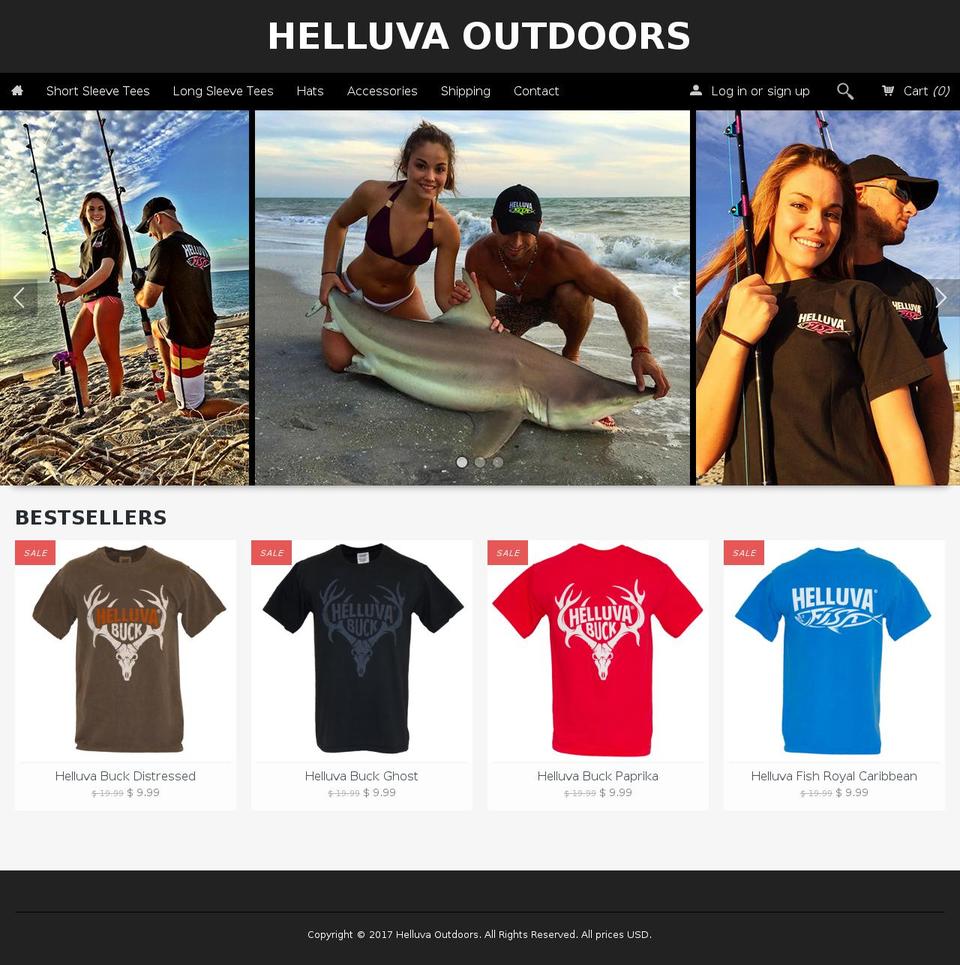 Fluid Shopify theme site example heckuvaoutfitters.com