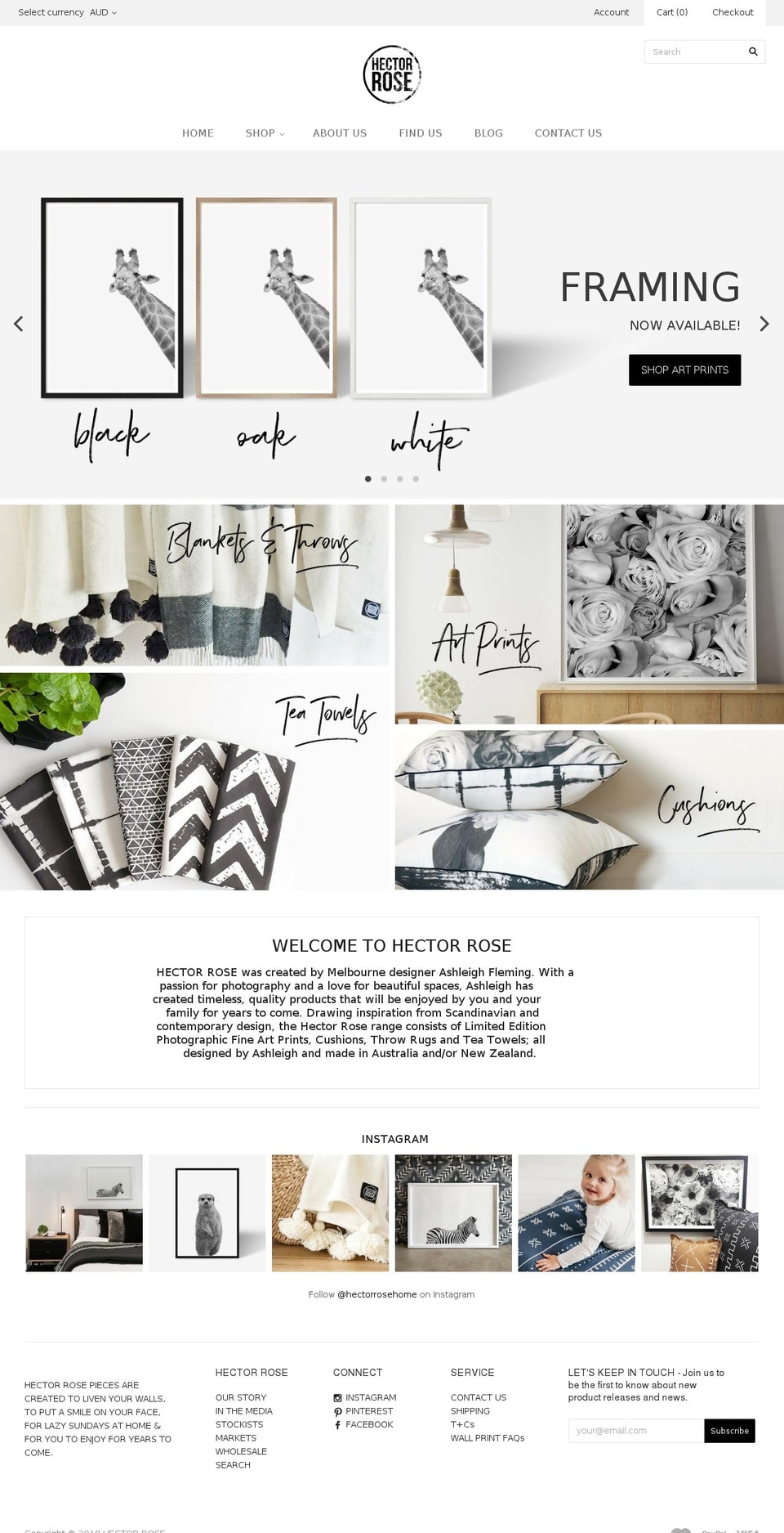 Current Store Shopify theme site example hectorrose.com