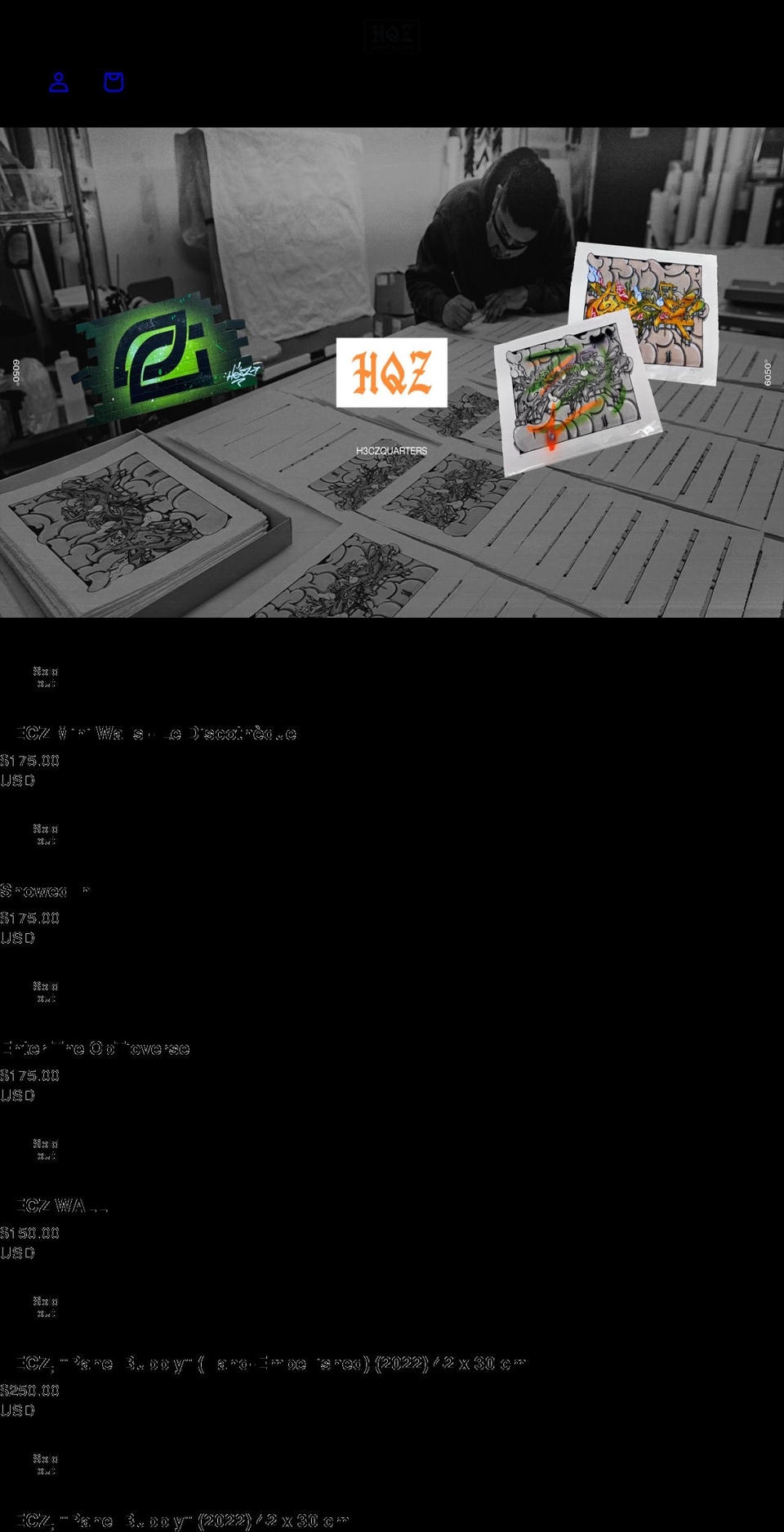 heczquarters.com shopify website screenshot