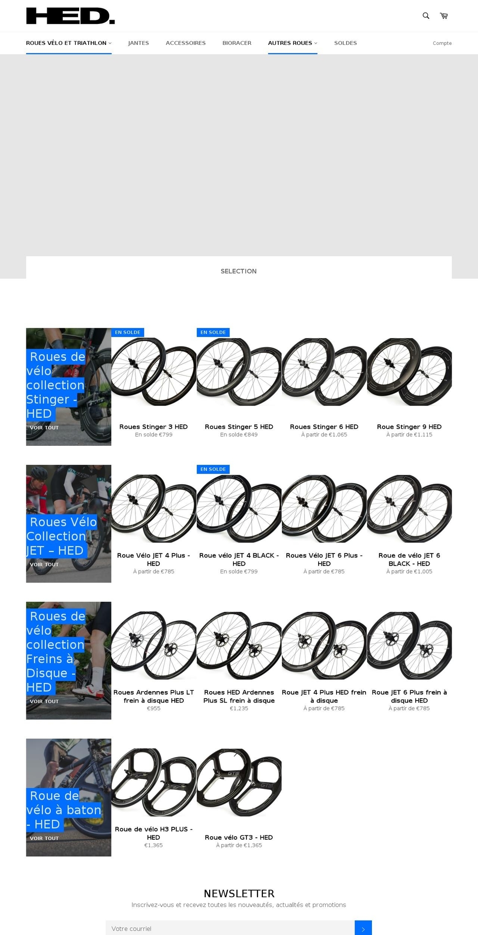 hedcycling.fr shopify website screenshot