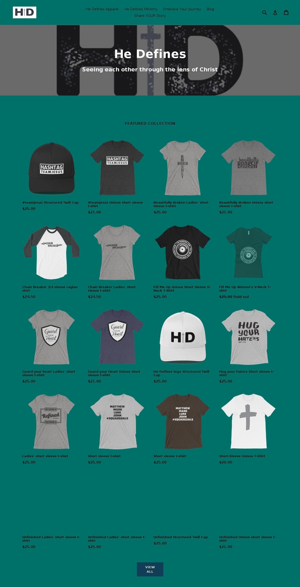 hedefines.com — Shopify storefront screenshot