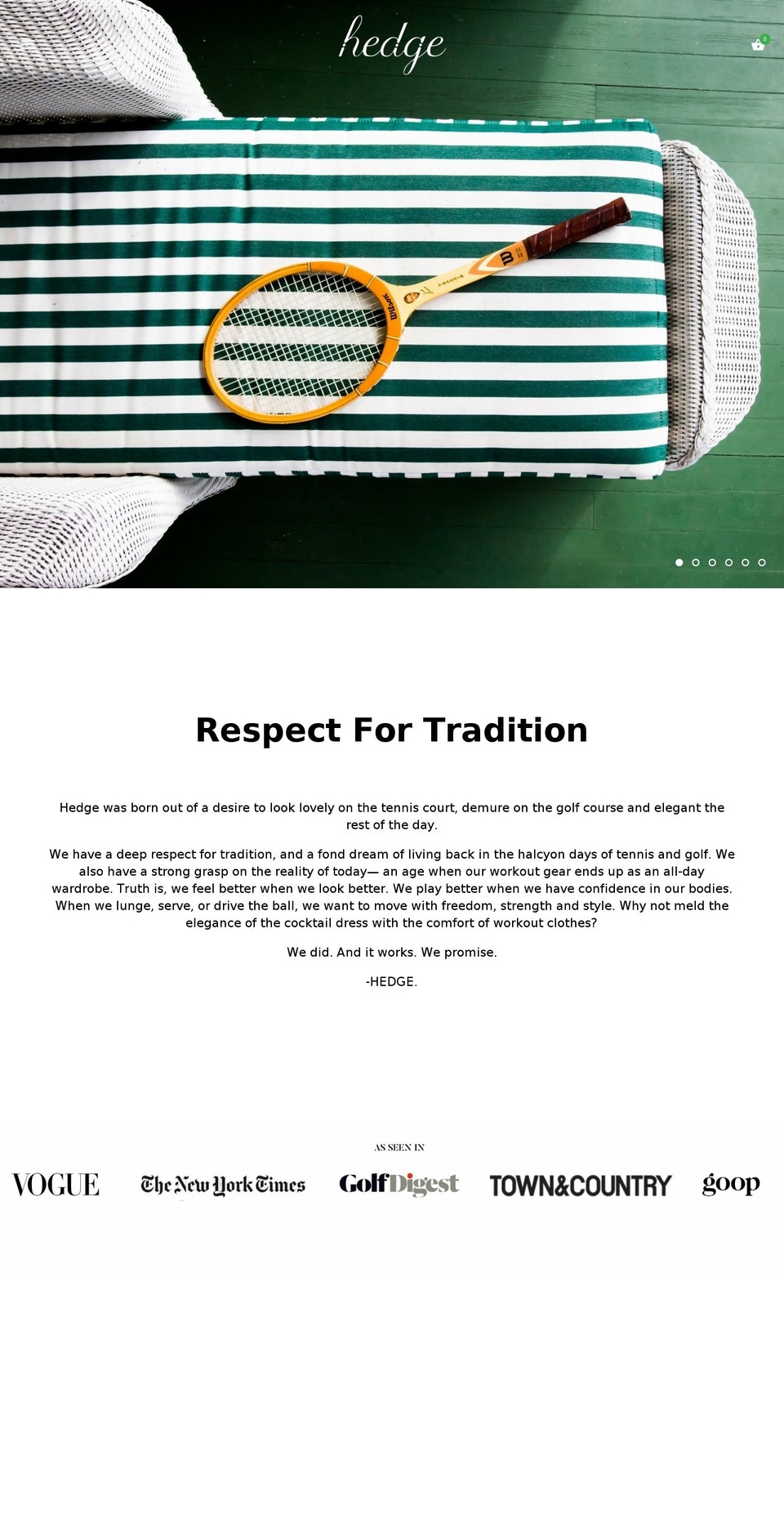 hedgenewyork.com shopify website screenshot