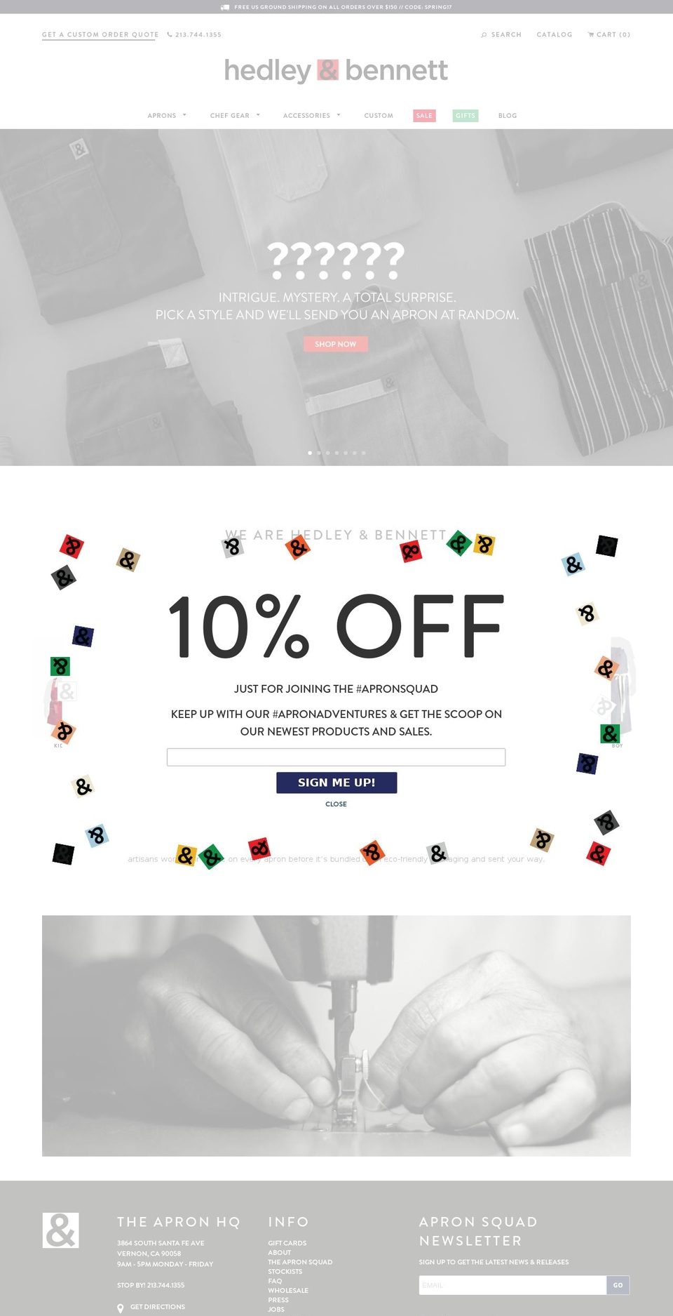 hedleyb.com shopify website screenshot