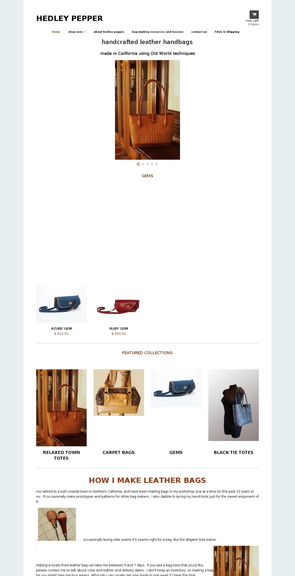 hedleypepper.com shopify website screenshot