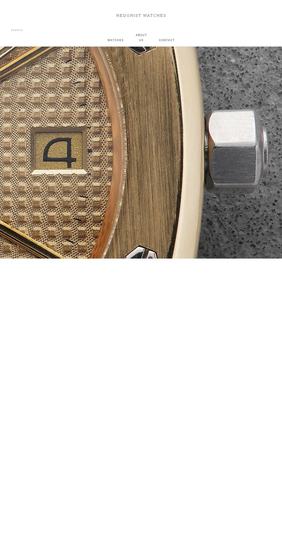 hedonistwatches.com shopify website screenshot