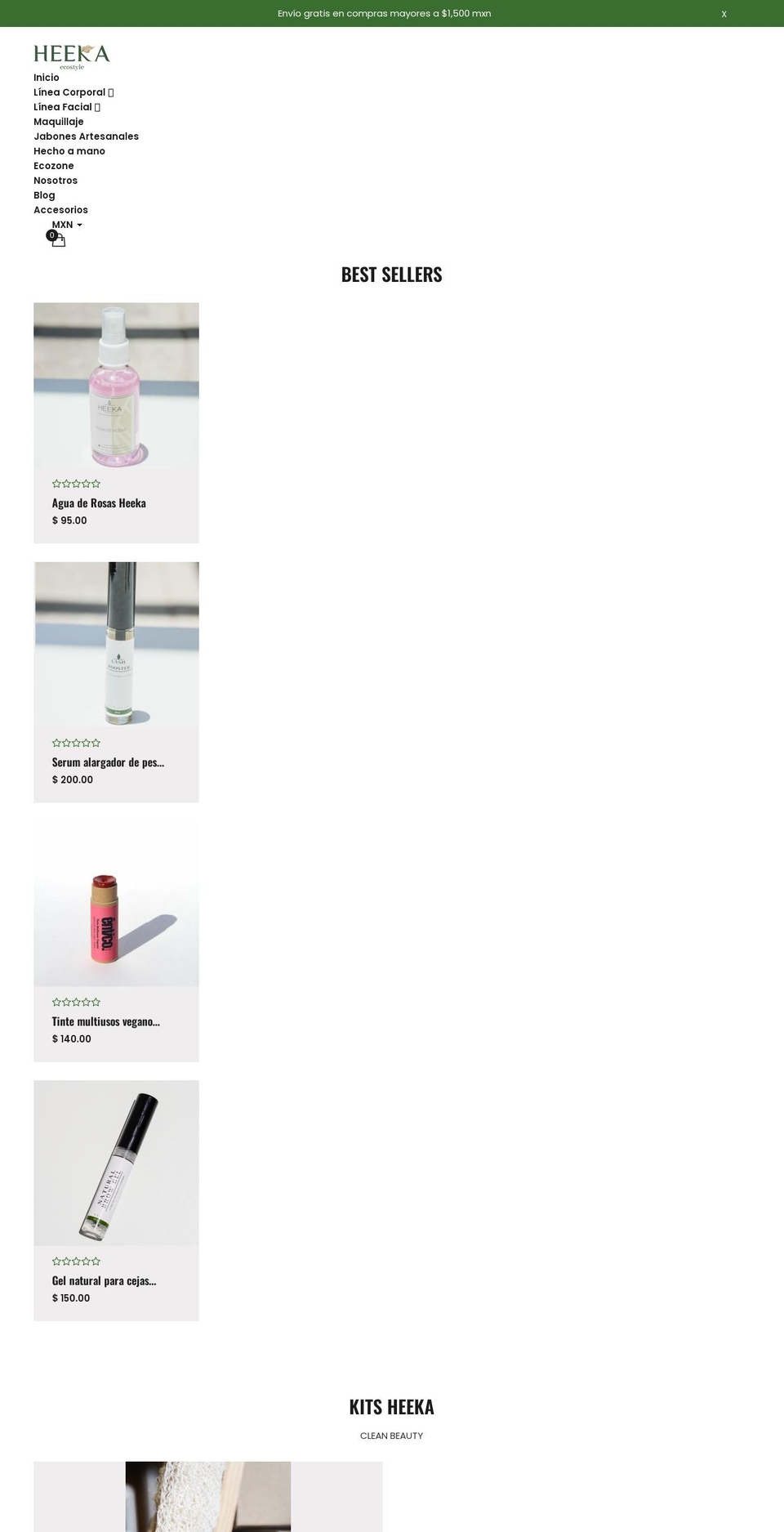 heeka-ecotienda.com — Shopify storefront screenshot