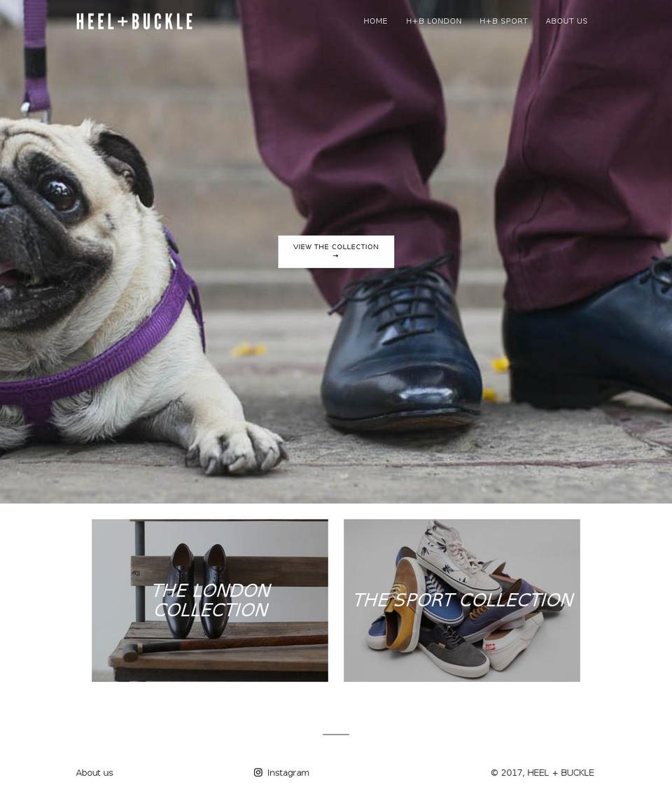 heelandbuckles.com shopify website screenshot