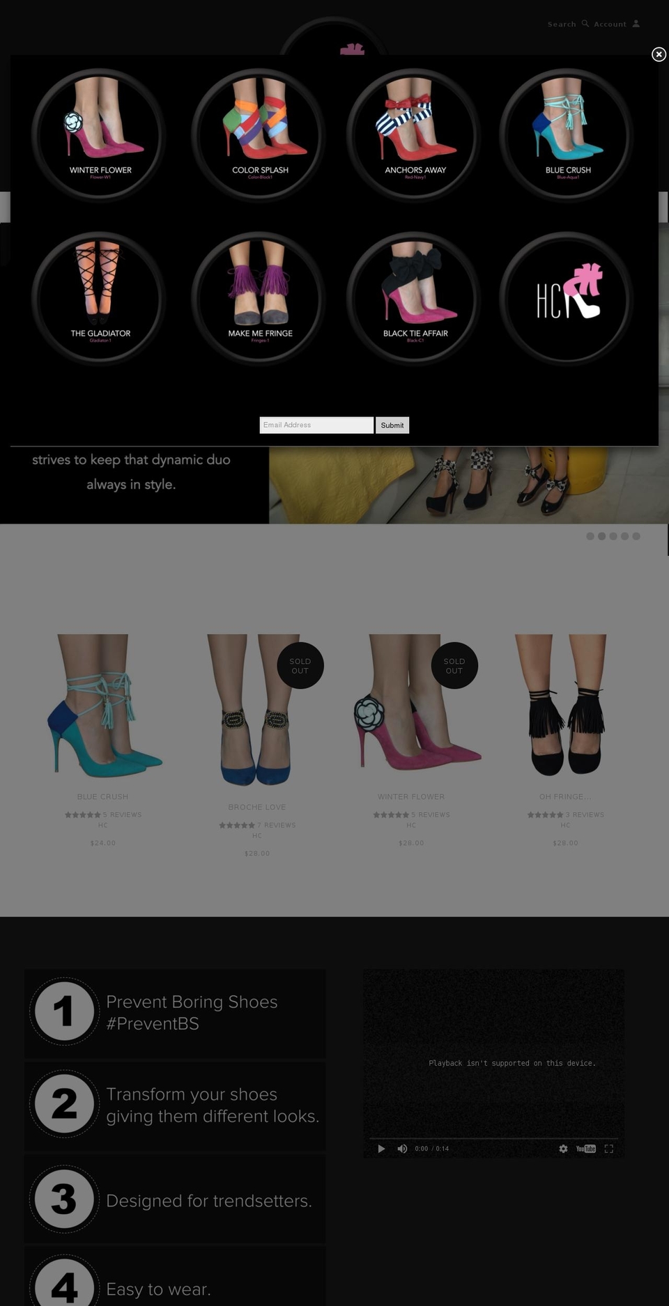 heelc.com shopify website screenshot