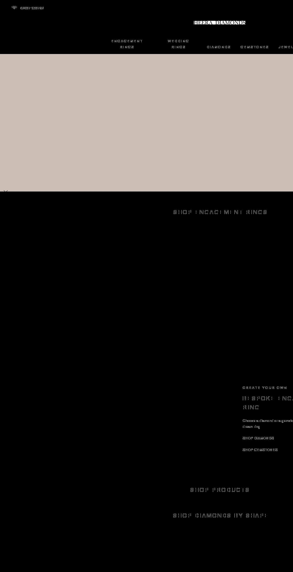 heeradiamonds.com shopify website screenshot