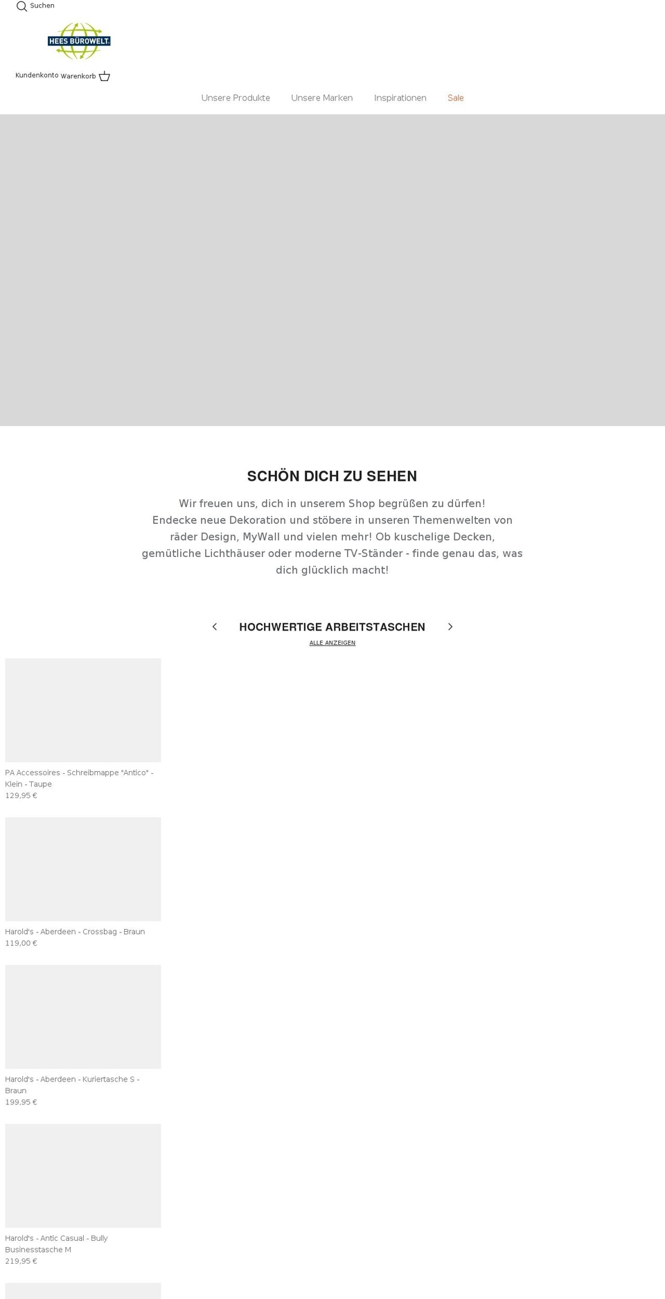 hees-shop.de shopify website screenshot