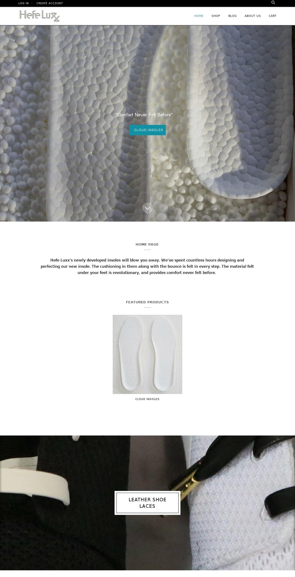 hefeluxx.com shopify website screenshot