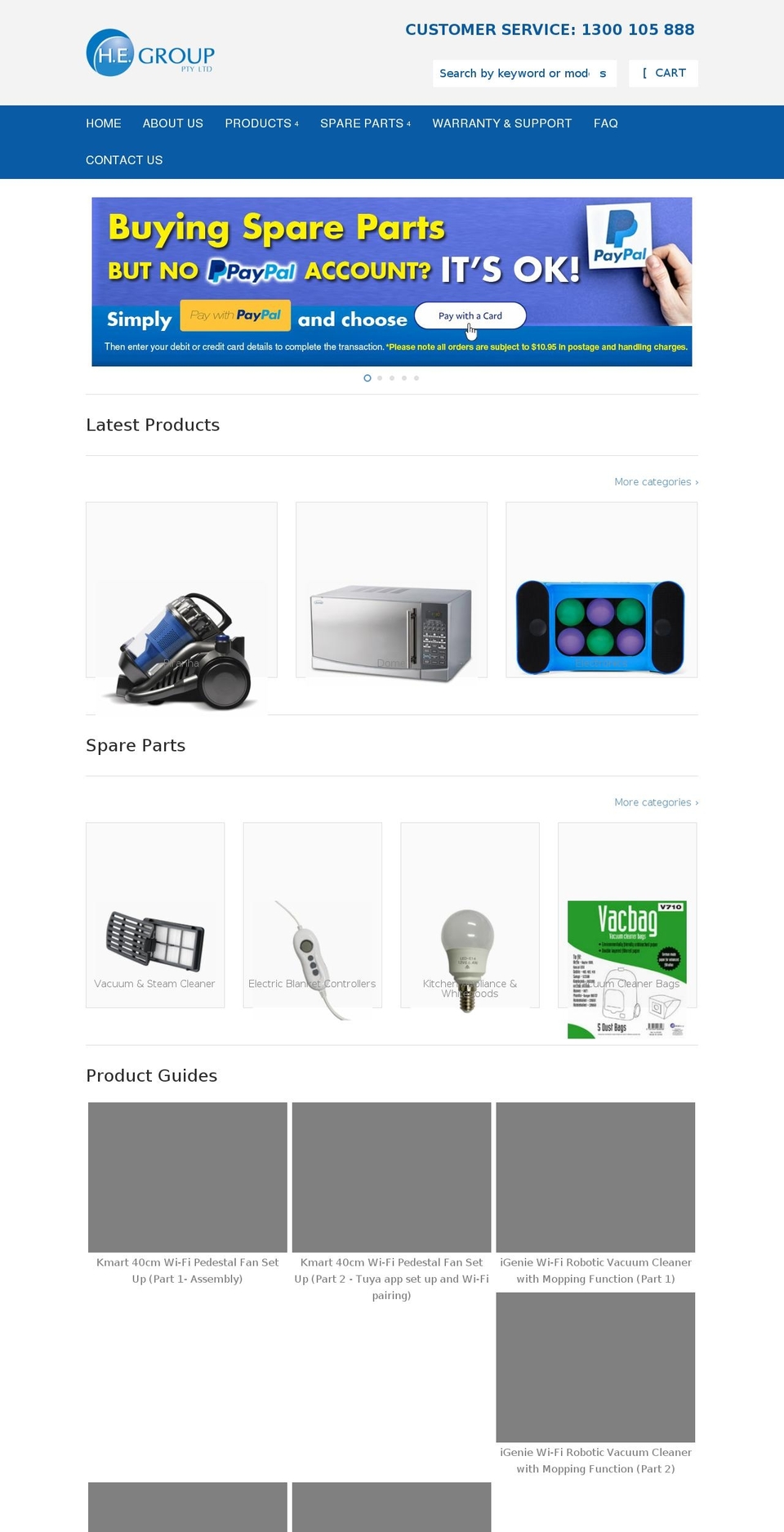 hegroup.com.au shopify website screenshot