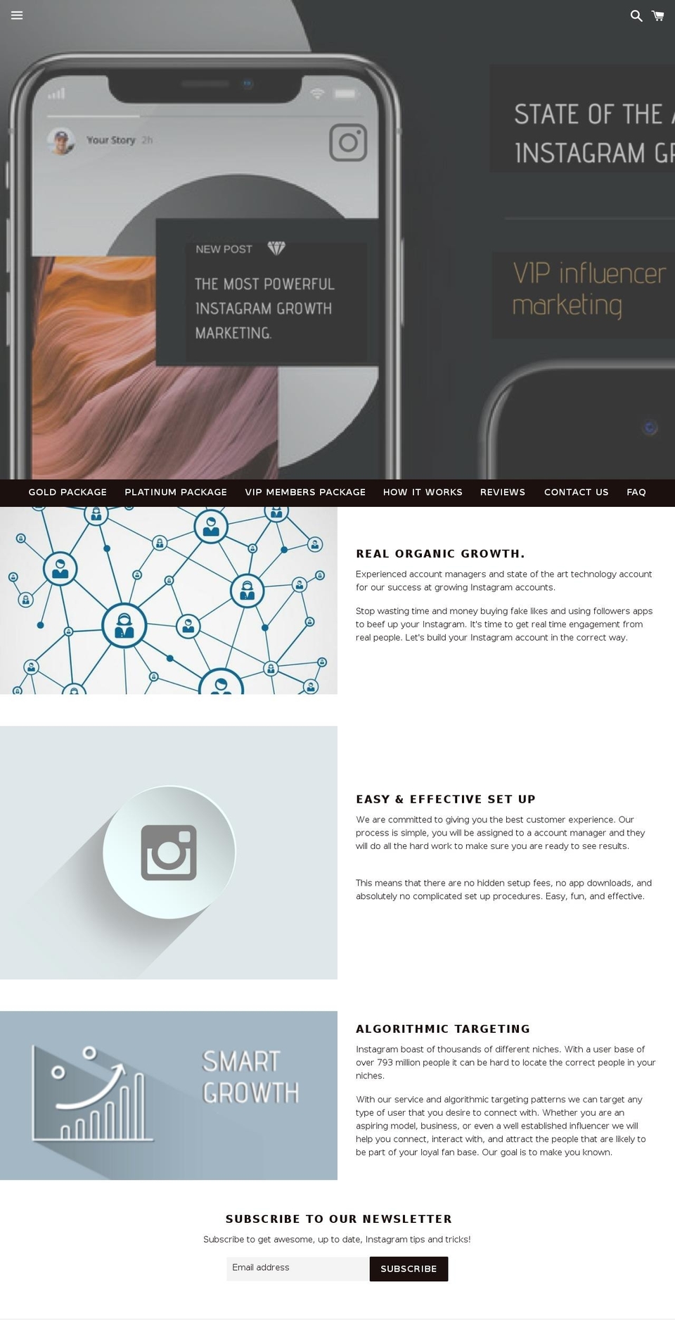 hegrowth.com — Shopify storefront screenshot