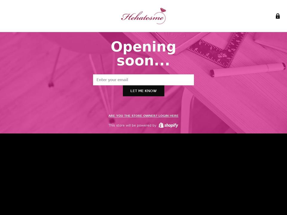 hehatesme.com — Shopify storefront screenshot