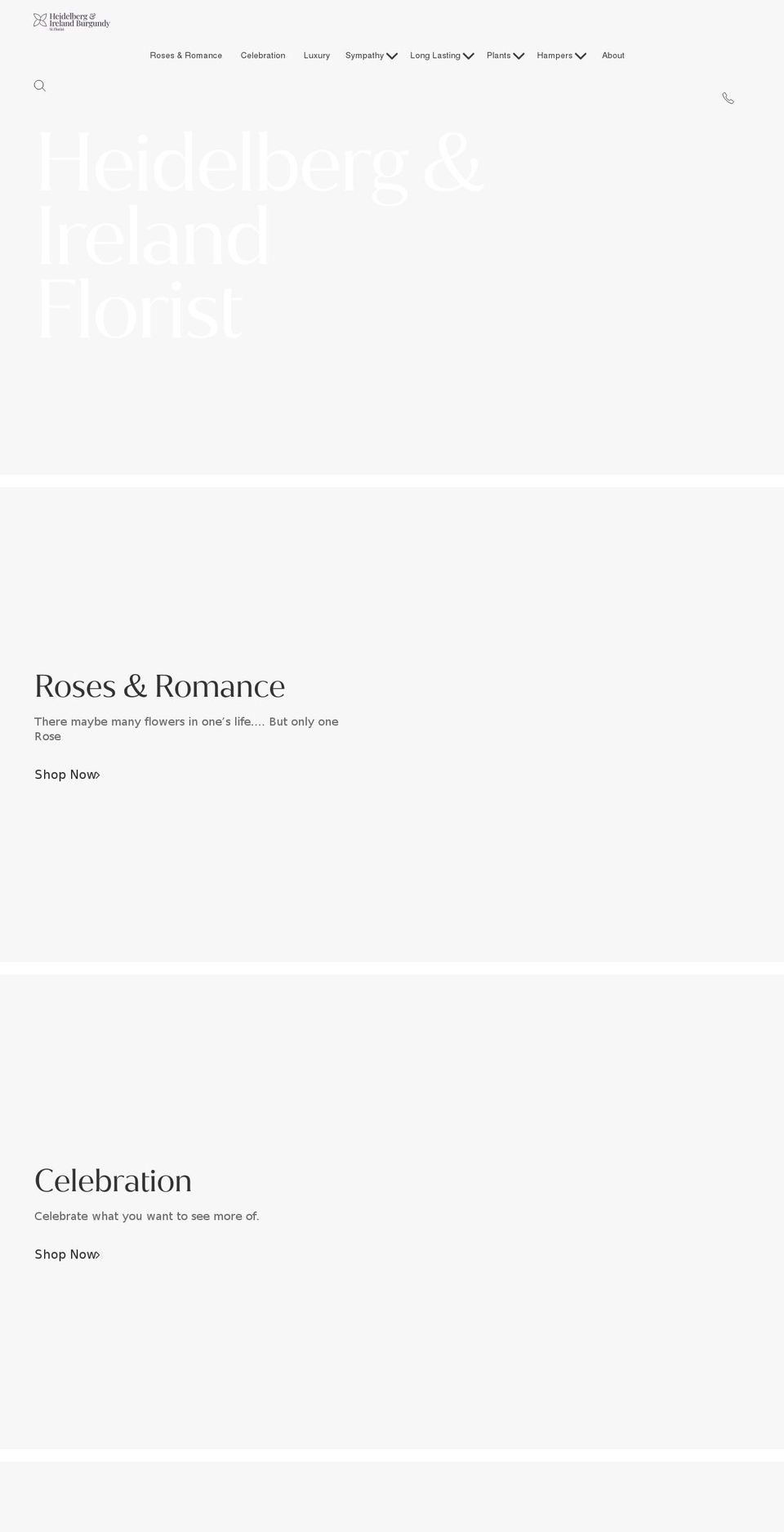 heidelbergflorist.com.au shopify website screenshot