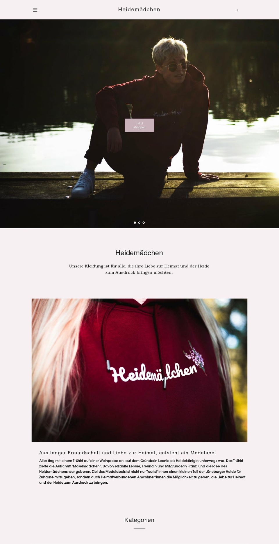 heidemaedchen.com shopify website screenshot