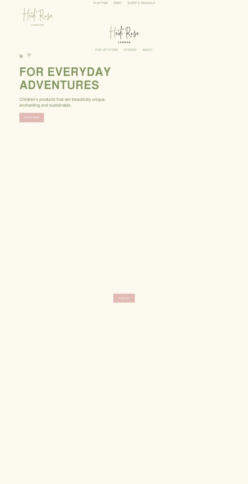 heidi-rose.com shopify website screenshot