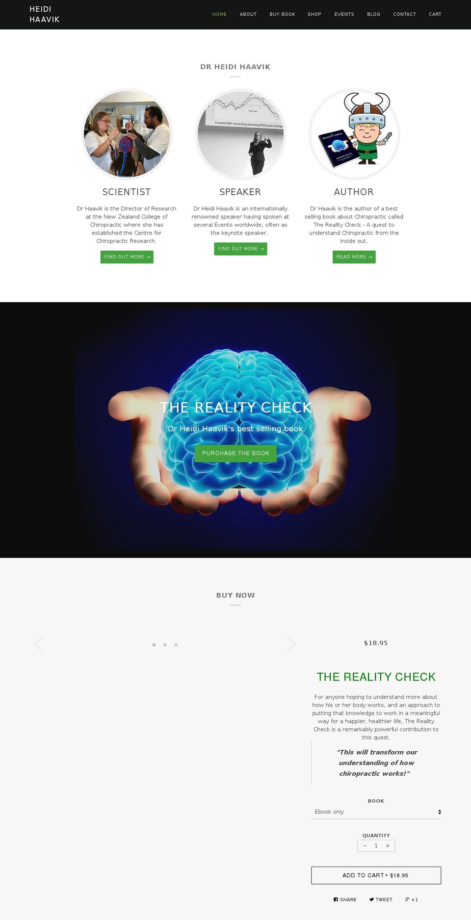 heidihaavik.com shopify website screenshot