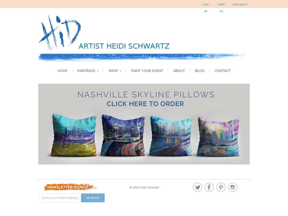 heidischwartz.com shopify website screenshot