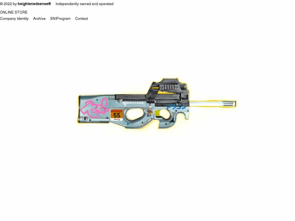 heightened-sense.com shopify website screenshot