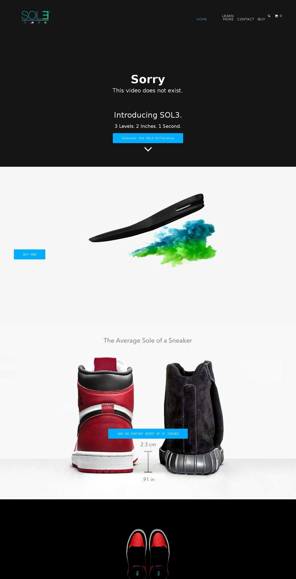 Copy of Parallax Shopify theme site example heightenedinsoles.com