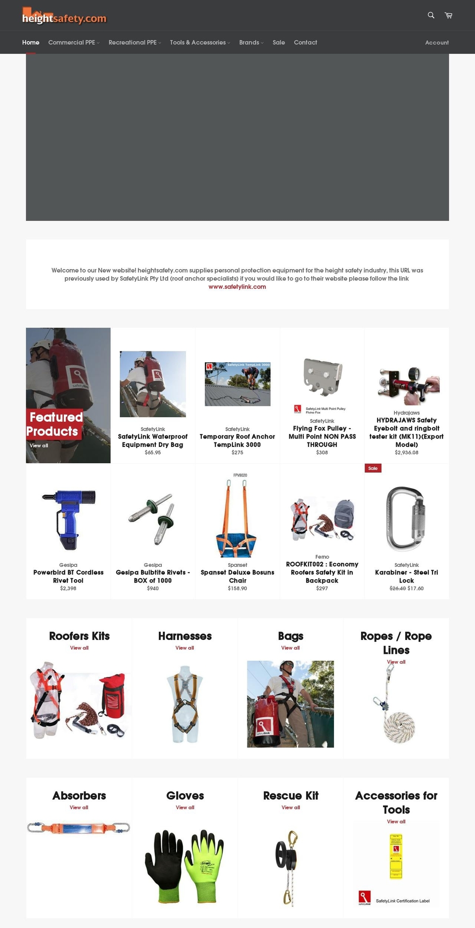 heightsafety.com.au shopify website screenshot