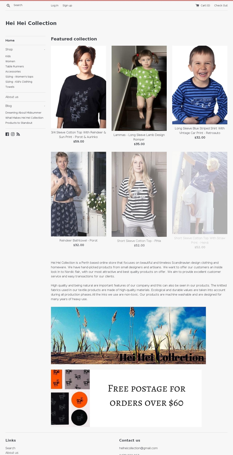 heiheicollection.com — Shopify storefront screenshot