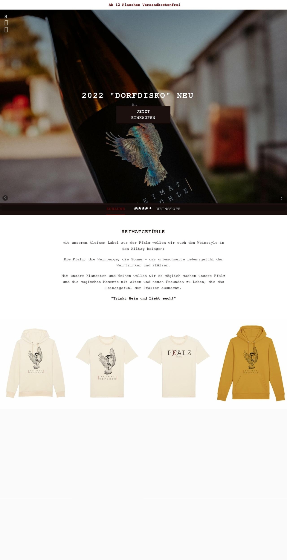 heimatgefuehle.shop shopify website screenshot