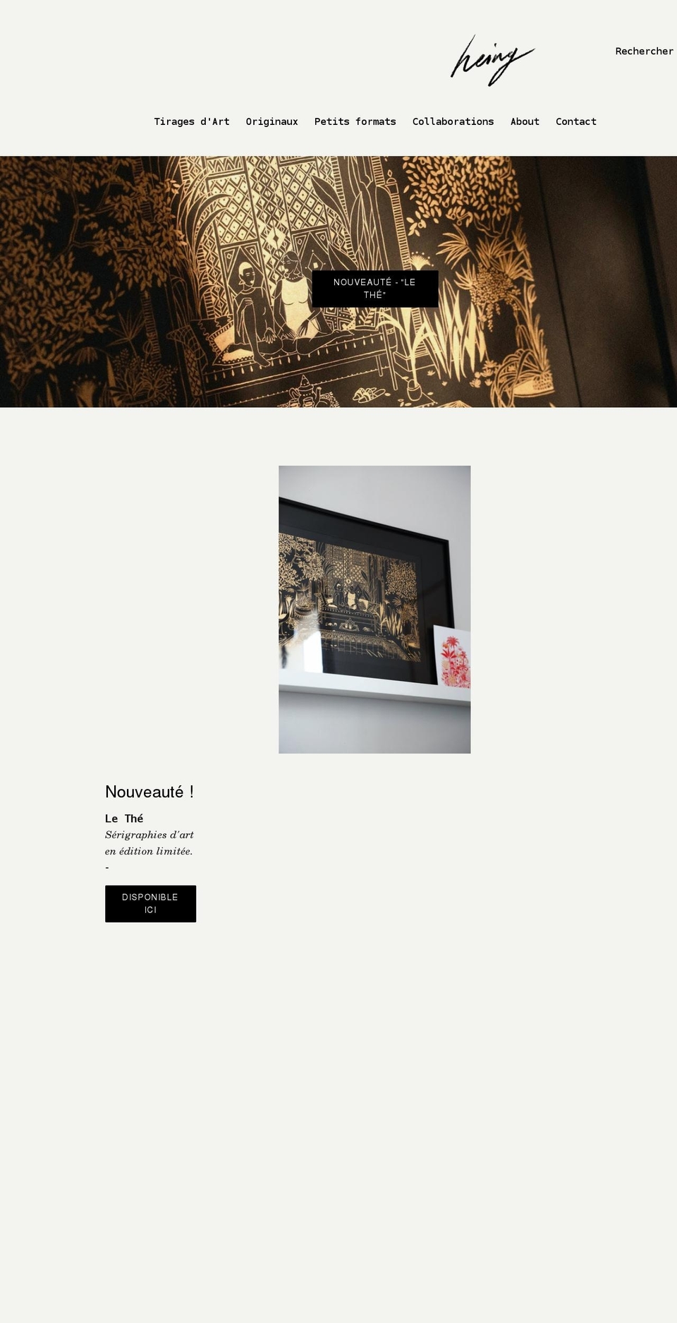 heingshop.com shopify website screenshot