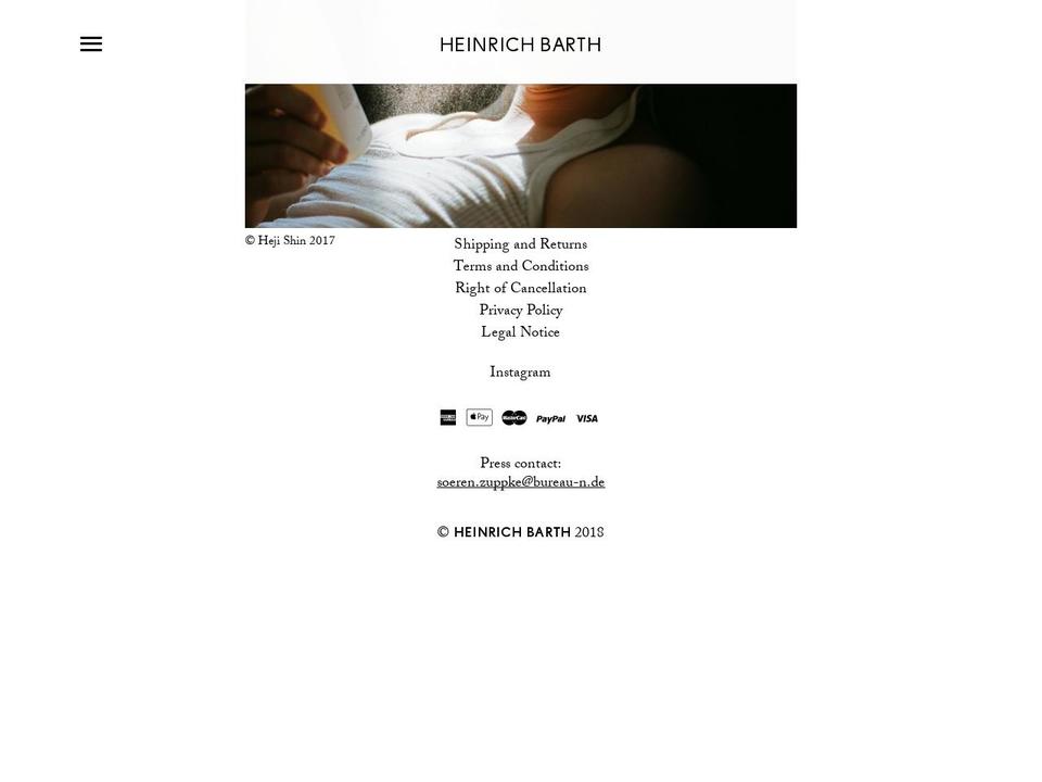 Web Shopify theme site example heinrich-barth.com