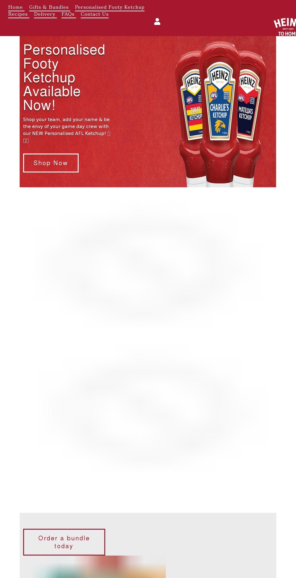 heinztohome.com.au shopify website screenshot