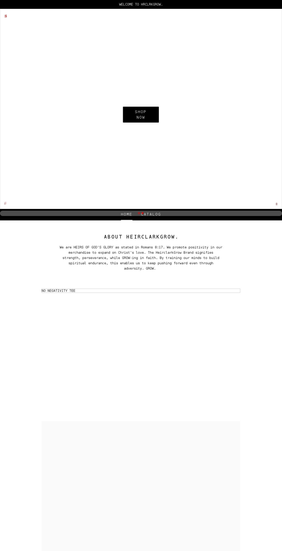 heirclarkgrow.com — Shopify storefront screenshot