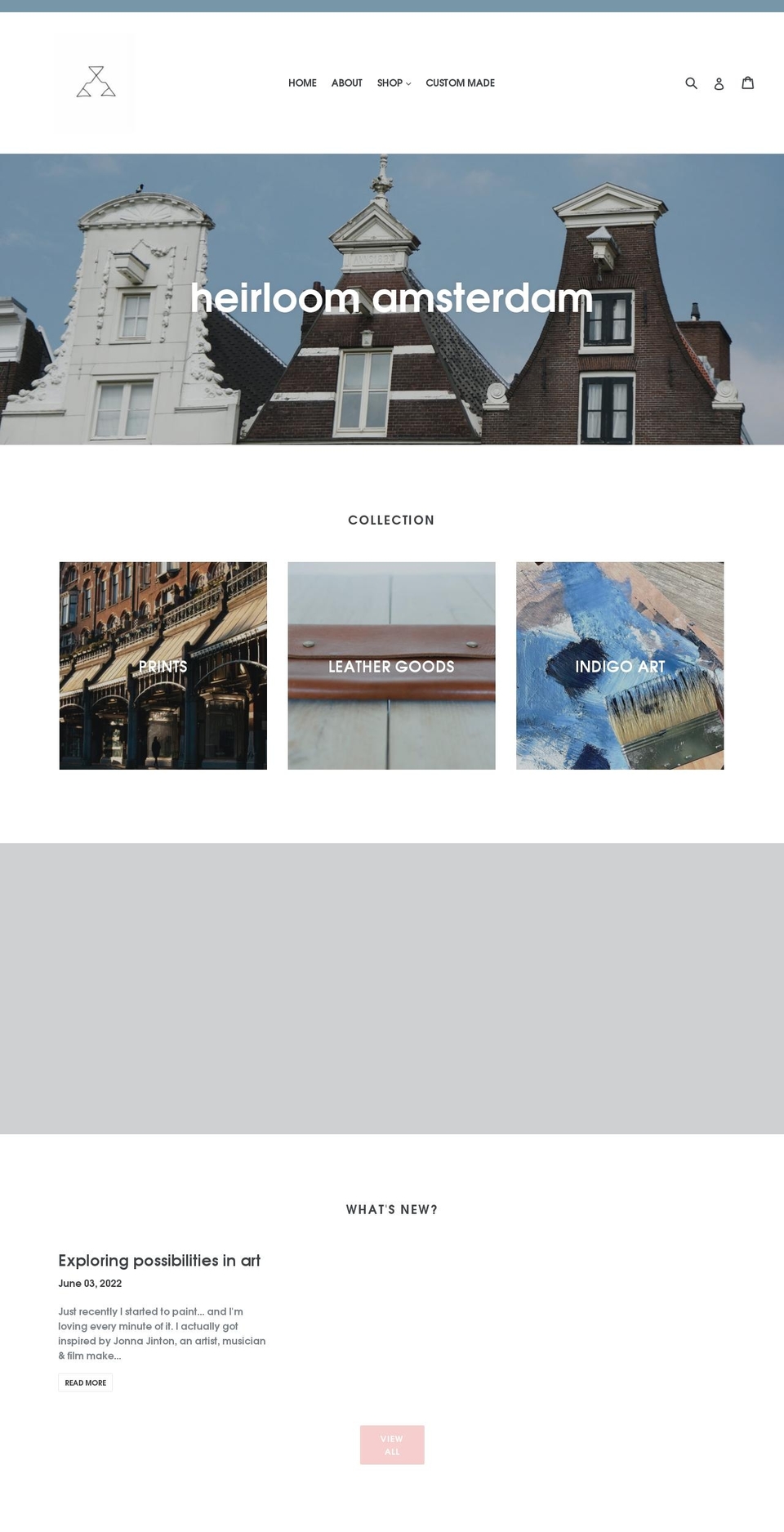 heirloom.amsterdam shopify website screenshot